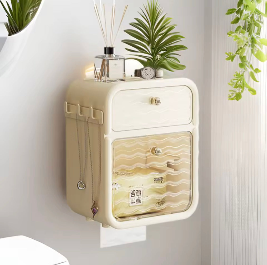 Wall Mounted Paper Napkin Dispenser, Bathroom Rack, Double Layer Plastic Sturdy Kitchen Drawer Box, Reusable Toilet Paper Storage Box Wall Mounted Paper Napkin Dispenser, Bathroom Rack, Double Layer Plastic Sturdy Kitchen Drawer Box, Reusable Toilet Paper Storage Box